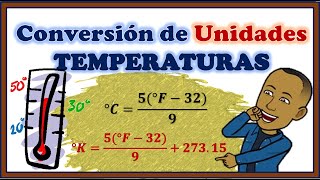 Conversión de Unidades de Temperatura  Celsius Fahrenheit y Kelvin unidaddetemperature [upl. by Epoillac989]