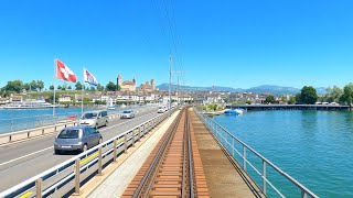 ★ 4K 🇨🇭Cab ride Pfäffikon SZ  Wetzikon  Zürch HB  Affoltern am Albis  Zug Switzerland 062021 [upl. by Yadsendew]