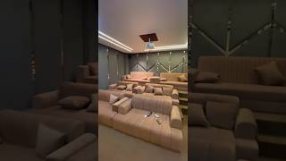 Home theater hometheater theater projector screen aashiyana interiors sofafabrics [upl. by Ahsial787]