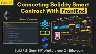 How To Connect Solidity Smart Contract With FrontEnd  Connect NFT Marketplace Smart Contract React [upl. by Unders]