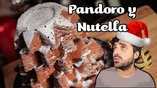 Pandoro con Nutella  Ideas postres para noche vieja  Panettone con Nocilla [upl. by Serle594]