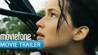 The Hunger Games Catching Fire Trailer  Moviefone [upl. by Melonie]