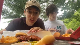 Vegans try MEAT for the first time [upl. by Donata]