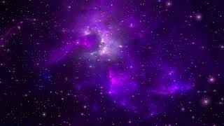 Purple Classic Galaxy 6000 Minutes Space Wallpaper Longest FREE Motion Background HD 4K 60fps [upl. by Yecad723]