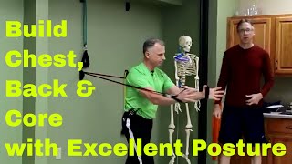 Build Chest Back amp Core While Producing Excellent Posture Using the Wall Anchor Workout [upl. by Marylynne267]