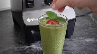 Vitamix Creations  grüner Smoothie mit Spinat und Melisse [upl. by Romeo]