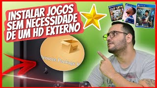 COMO INSTALAR JOGOS em PKG NO PS4 Playstation 4 [upl. by Crellen]