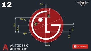 Autocad 2d Practice Drawing 12  AutoCAD tutorial for beginners akd autocad design [upl. by Meggie]