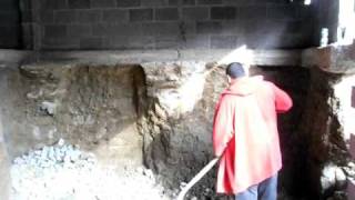 MAN Digs nine foot Basement Under An Existing House By George Darmis [upl. by Sheley]