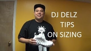 Tips On Sizing With Nike Foamposites and Other Shoes Dj Delz Vlog 44 DjDelz [upl. by Dorkus195]