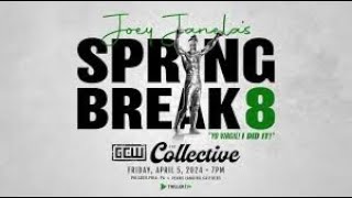 GCW Joey Janelas Spring Break 8 2024 Review Roberts Sports Show [upl. by Dimah]