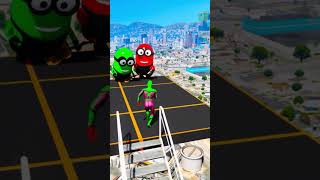 GTA V SPIDERMAN VS MINIONS  EPIC RAGDOLL  MINIONS  EP no67 shorts [upl. by Rodie]