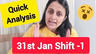 31st Jan SHIFT1 JEE MAIN 2024 Quick Analysis Pattern change [upl. by Adnolor]