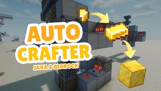 Minecraft Autocrafters for Iron and Gold farms  Nuggets to Ingots to Blocks  Java and Bedrock [upl. by Ailad]