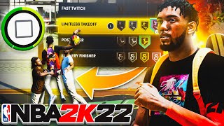 BEST BADGES To Get POSTERIZER CONTACT DUNKS on NBA 2K22 [upl. by Liatnahs]