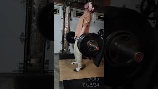 290lb Lift Thanksgiving Back to Back PR🫡 ThePowerOfMidnight Lifting WeightLifting Gains Daily [upl. by Halsey]