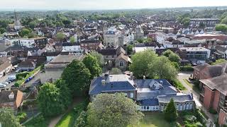 AbingdonOnThames Abbey Park flying into Abingdon Town Centre [upl. by Aihsiyt573]