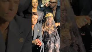 Madonna at the Dolce amp Gabbana Show in Milan fashion week italyshortsmadonna [upl. by Okoy]