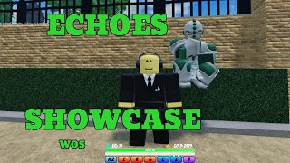 WOS Echoes Act 3 Showcase worldofstands echoesact3 roblox [upl. by Godding928]