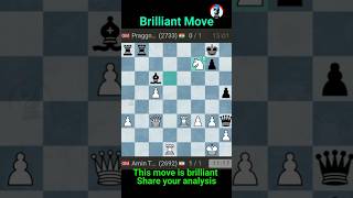 Amin Tabatabaei vs Pragg BRILLIANT force move to checkmate chess chessopenings chessmaster [upl. by Noled]