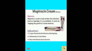 MUPIROCIN CREAM USES BACTERIAL INFECTION IMPETIGO [upl. by Dnallor]