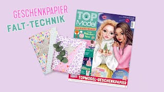 How to TOPModel Geschenkpapier FaltTechnik [upl. by Atikihs558]