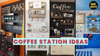 100 Coffee Bar Ideas for Home Small Spaces and Kitchens  Decorants [upl. by Akemahc]