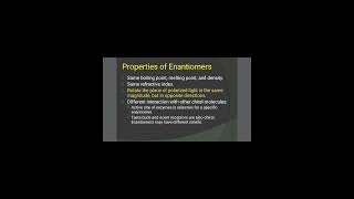 PROPERTIES OF ENANTIOMERS viral jhwconcepts chemistry stereochemistry [upl. by Rimaa]