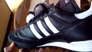 Sepatu Futsal Adidas Mundial Team Astro Turf Black White 019228 Unboxing [upl. by Anoyet574]