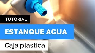 ESTANQUE de AGUA con caja plástica  Tutorial  Paso Sustentable [upl. by Kletter]