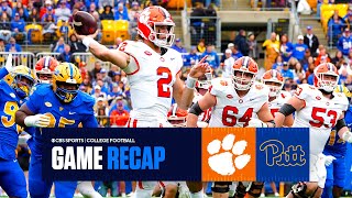 No 20 Clemson EDGES past Pitt keeps ACC hopes intact  Game Recap [upl. by Lasyrc]