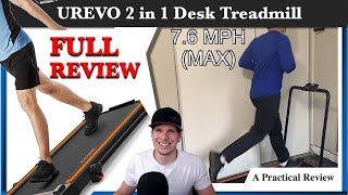 UREVO 2 in 1 Treadmill Full Review  Unbox and Demo [upl. by Elyac]