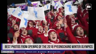 Best photos from opening of the 2018 Pyeonggchang Winter Olympics [upl. by Mikel488]