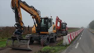 Oosterringweg  Betonnering fietspad 23 oktober 2024 [upl. by Grete125]