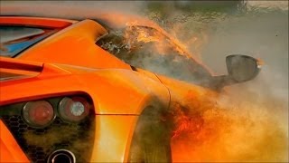 Top Gear  The Zenvo ST1 catches on fire [upl. by Sharman]