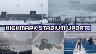 SEE YOU TOMORROW Inside Highmark Stadium Shovel Snow For NFL Playoff Game Bills vs Steelers [upl. by Ahsoet]