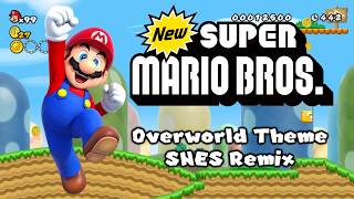 New Super Mario Bros Overworld Theme SNES Remix [upl. by Enwad]