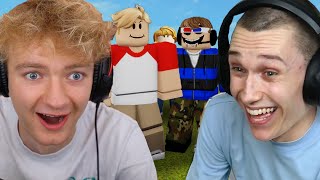 Tommy Jack amp Tubbo Play ROBLOX [upl. by Prudie]