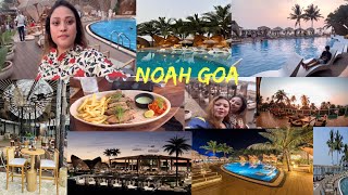 Day 1 Goa vlog beautiful place in Goa Noah cafe and Fat Fish cafe 🍽️ Noahgoa Fatfishcafegoa￼ [upl. by Bascio671]