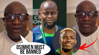 Victor Osimhen Will Be Banned From Super Eagles After Insulting Super Eagles Coach Finidi George [upl. by Ihp]