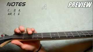 How to Play Locked Out of Heaven  Bruno Mars BASS tutorial chords [upl. by Suez606]