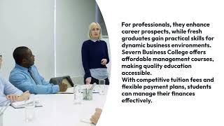 Affordable Management Courses at Severn Business College UK [upl. by Nnyliak]