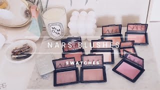 Nars blush collection and swatches [upl. by Ellehsal984]