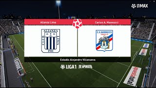 Alianza Lima vs Carlos Mannucci ● Clausura Liga 1 2024 ● PES 2021 [upl. by Noitsirhc223]