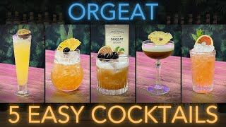 5 EASY Cocktails with Orgeat Syrup [upl. by Naivad]