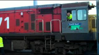 Whangarei Railway Yard Ja 1275 DC 4571 on The Northlander Steam Excursion [upl. by Enaek]