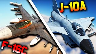 J10 VS F16CA Dogfight｜Energy Vs AOA [upl. by Ogir]