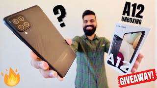 Samsung Galaxy A12 Unboxing amp First Look  48MP  5000mAh  Giveaway🔥🔥🔥 [upl. by Sophy]