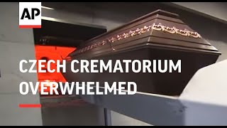 Czech crematorium overwhelmed amid COVID pandemic [upl. by Ennovyhs]