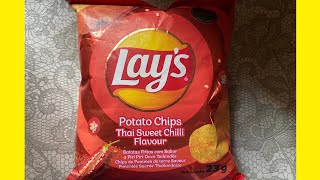 LAY’S THAI SWEET CHILLI POTATO CHIPS REVIEW [upl. by Ylicic]